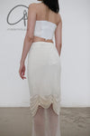 SWAYING/KNIT Pleated Skirt SW22SSB06 White